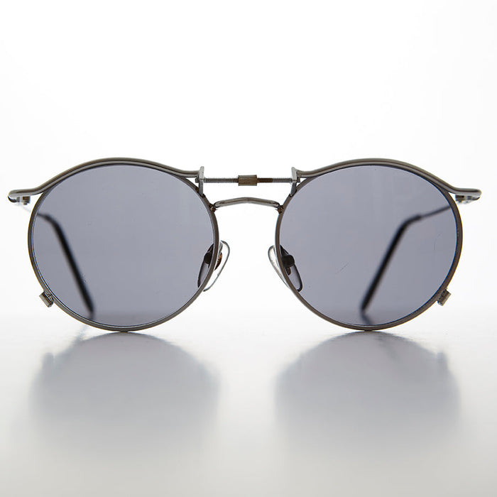 SUNGLASS MUSEUM Round 90s Goth Vintage Sunglass - Mackaveli