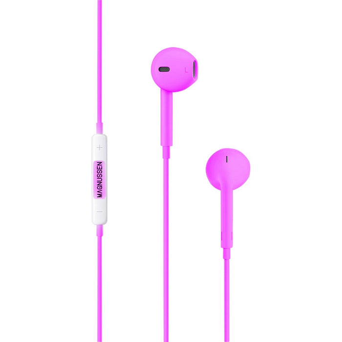 MAGNUSSEN Audio W2 Earphones Pink EW1000401 premium Quality Stereo Kopfhörer Sound Écouteurs qualité supérieure