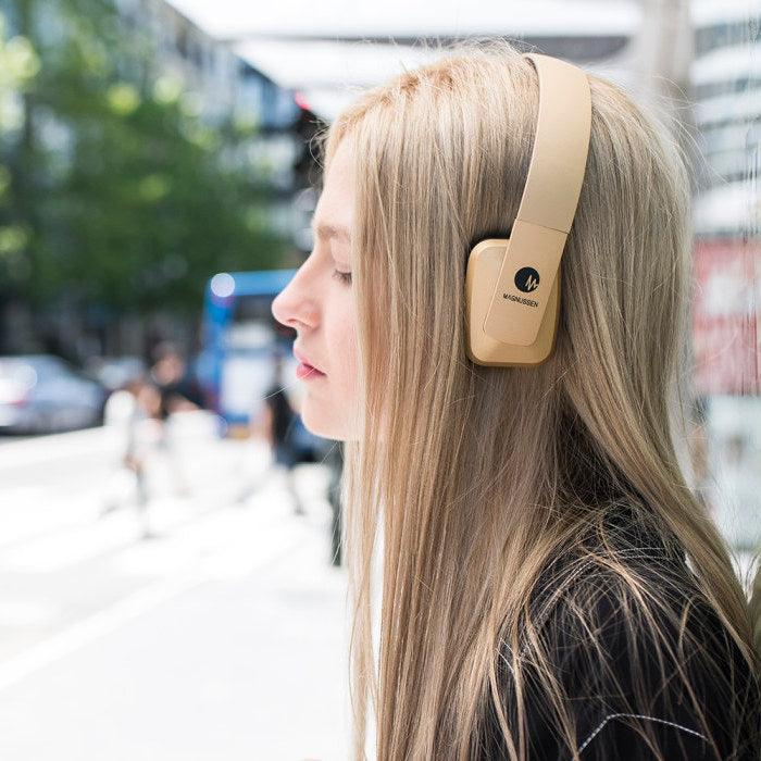 MAGNUSSEN Audio H4 Headphones Bluetooth Gold HB1000601 premium Quality Stereo Kopfhörer Sound Écouteurs qualité supérieure