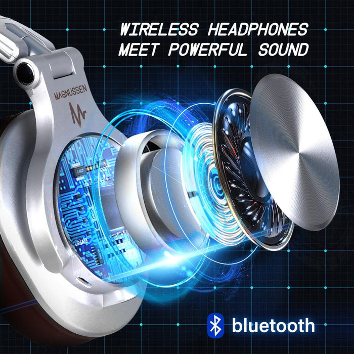MAGNUSSEN Audio H6 Headphones Bluetooth Silver Brown HB2001401 premium Quality Stereo Kopfhörer Sound Écouteurs qualité