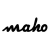 Black 'maho' logo on a white background