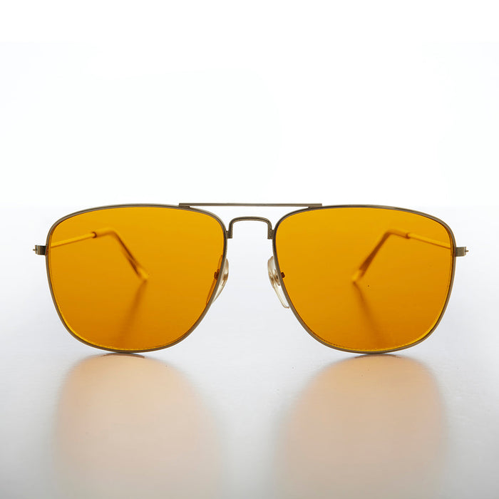 image of sunglasses model SUNGLASS MUSEUM Square Aviator with Amber 58mm - Major