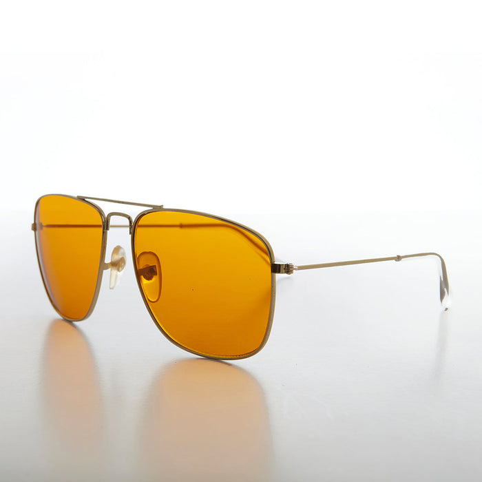 image of sunglasses model SUNGLASS MUSEUM Square Aviator with Amber 58mm - Major