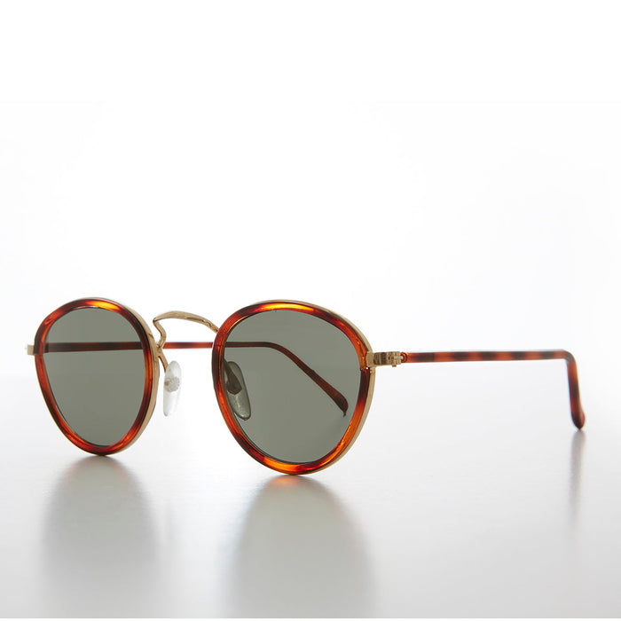 SUNGLASS MUSEUM Small Round Tortoise Everyday Sunglass - Marshall