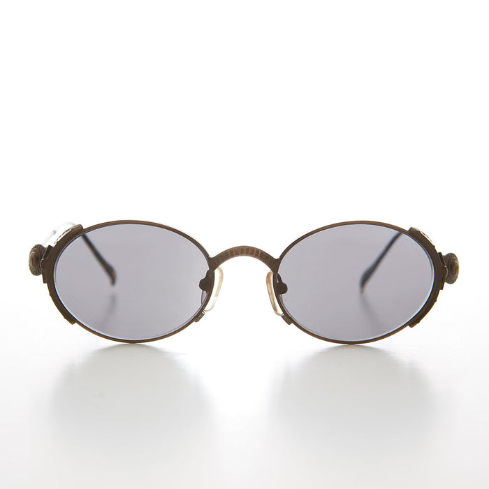 90s Intricate Metal Oval Sunglass - Medici