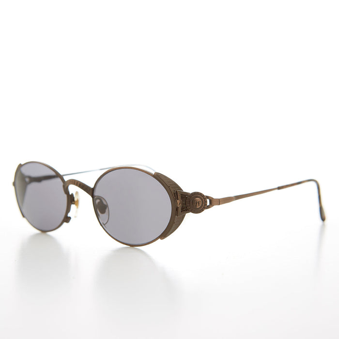 90s Intricate Metal Oval Sunglass - Medici