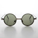 SUNGLASS MUSEUM Round Metal Punk Hippie Vintage Steampunk Sunglass - Merlin 1 - Product image