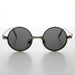 SUNGLASS MUSEUM Round Metal Punk Hippie Vintage Steampunk Sunglass - Merlin 1 - Product image