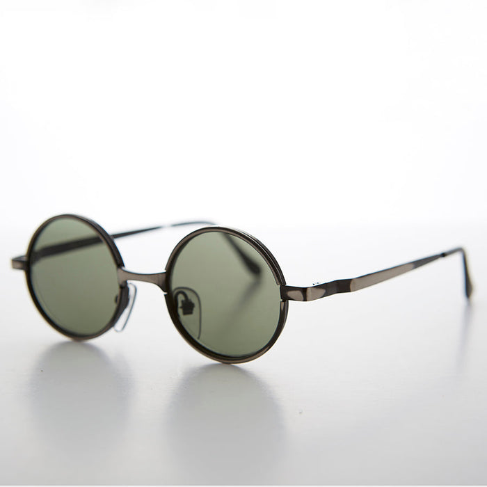 SUNGLASS MUSEUM Round Metal Punk Hippie Vintage Steampunk Sunglass - Merlin 1 - Product image