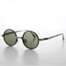 SUNGLASS MUSEUM Round Metal Punk Hippie Vintage Steampunk Sunglass - Merlin 1 - Product image