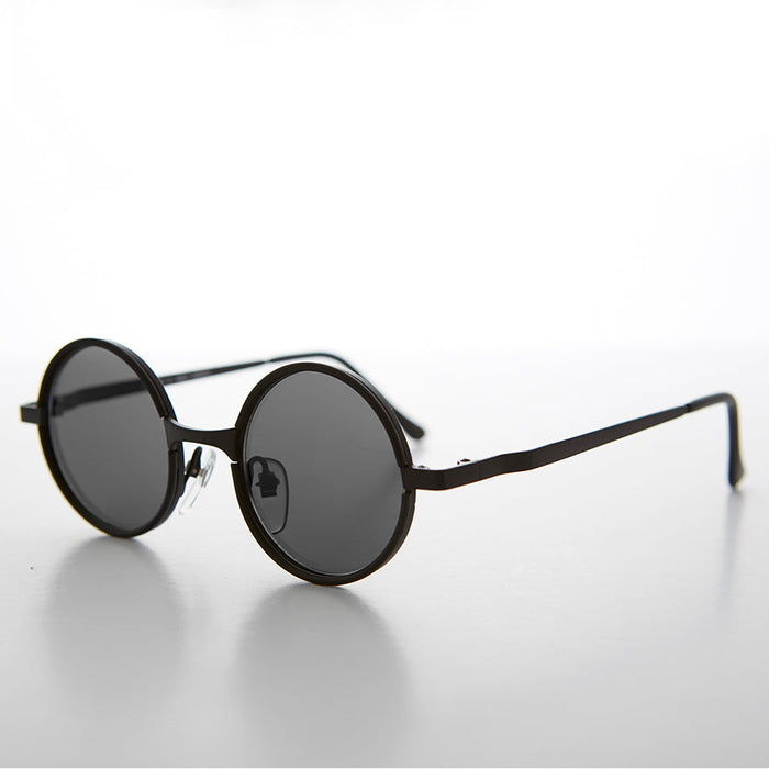 SUNGLASS MUSEUM Round Metal Punk Hippie Vintage Steampunk Sunglass - Merlin 1