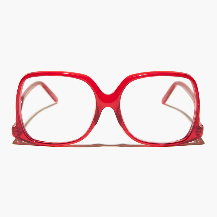 SUNGLASS MUSEUM Red Oversized Reader or Bifocal Glasses - Mia