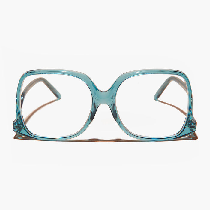 SUNGLASS MUSEUM Blue Oversized Reader or Bifocal Glasses - Mia