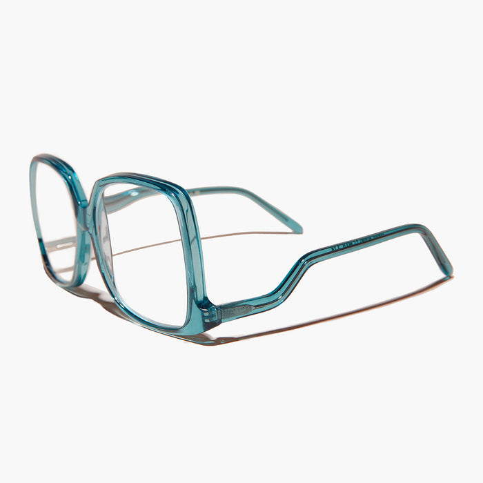 SUNGLASS MUSEUM Blue Oversized Reader or Bifocal Glasses - Mia
