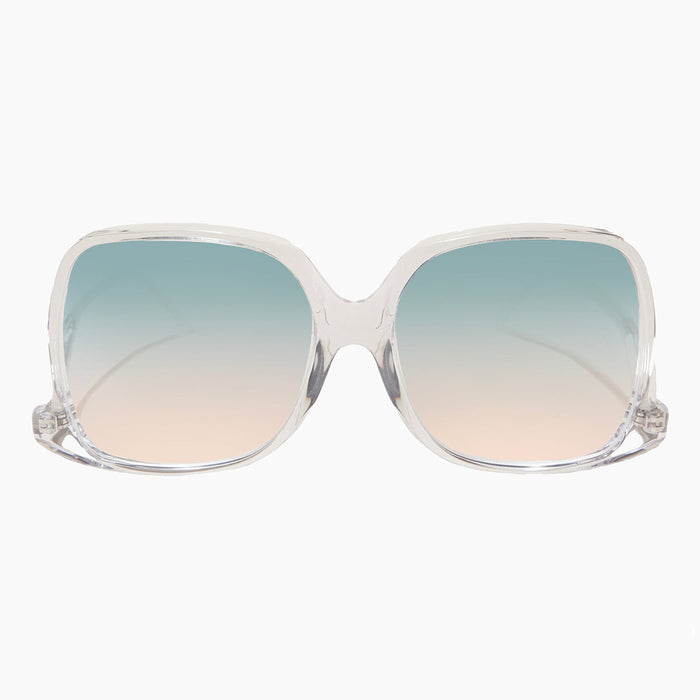Mia Sunglass - Green / Coral