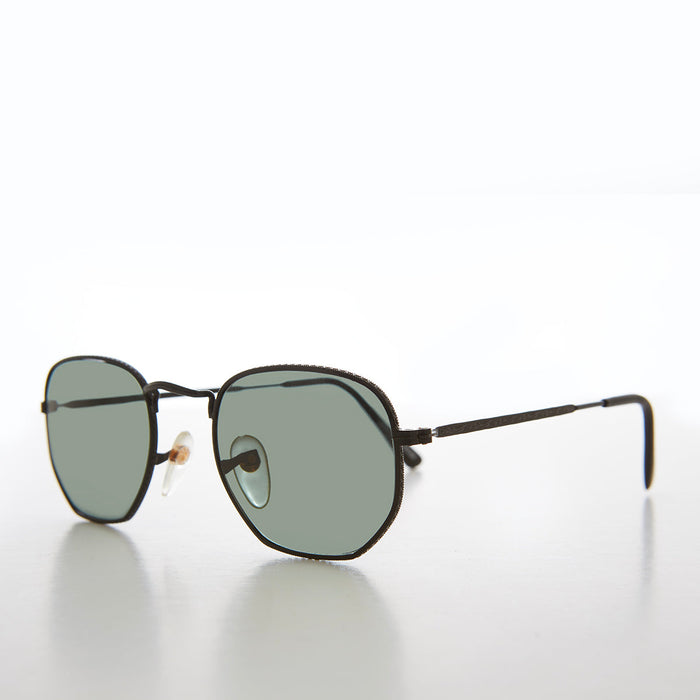SUNGLASS MUSEUM Square Metal Sunglasses with Glass Lenses - Mika