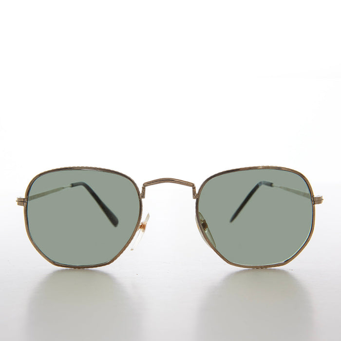 SUNGLASS MUSEUM Square Metal Sunglasses with Glass Lenses - Mika