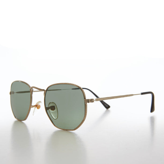 SUNGLASS MUSEUM Square Metal Sunglasses with Glass Lenses - Mika