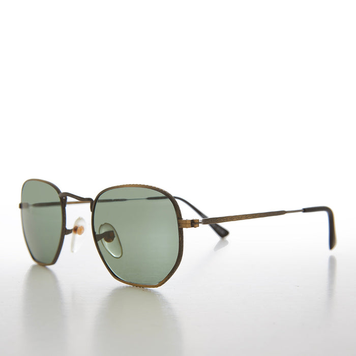 SUNGLASS MUSEUM Square Metal Sunglasses with Glass Lenses - Mika