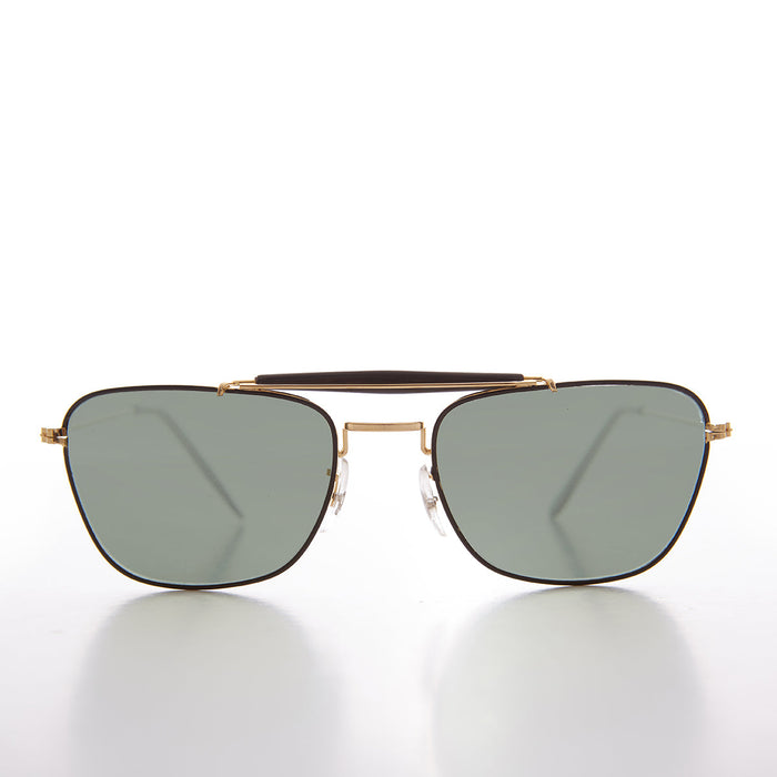 SUNGLASS MUSEUM Small Metal Vintage Pilot Sunglasses - Milan
