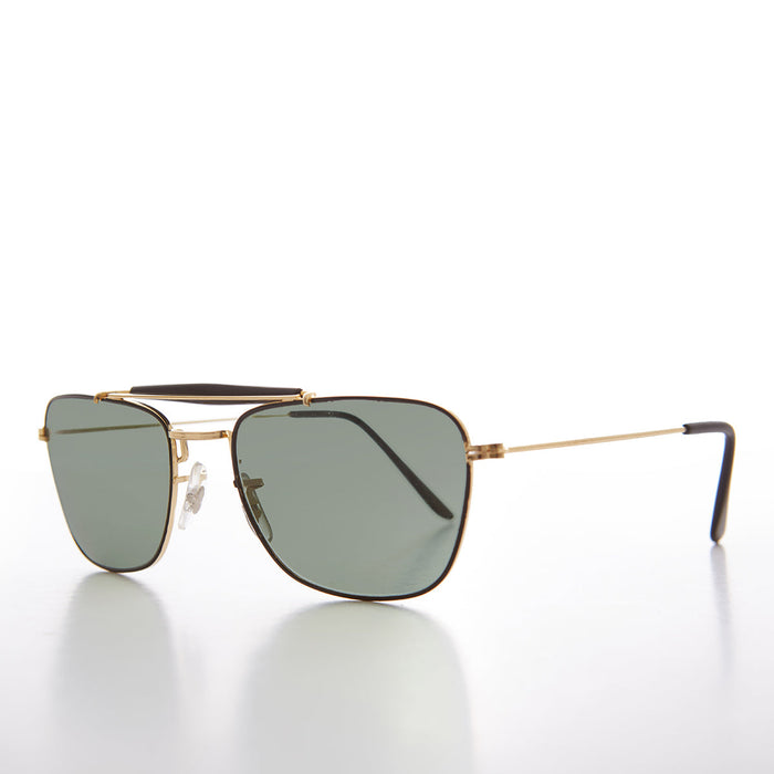 SUNGLASS MUSEUM Small Metal Vintage Pilot Sunglasses - Milan