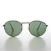 image of sunglasses model SUNGLASS MUSEUM Simple Round Preppy Vintage Sunglass with Glass Lens - Miller
