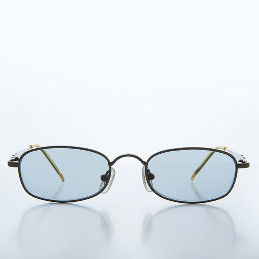 image of sunglasses model SUNGLASS MUSEUM Rectangular Sunglass with Tinted Lenses - Mills