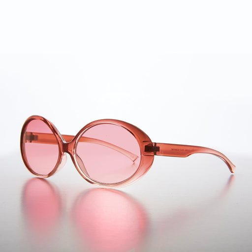 image of sunglasses model SUNGLASS MUSEUM Oval Colorful 90s Mod Deadstock Sunglass - Mindy