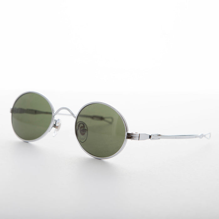 SUNGLASS MUSEUM Oval Sunglass Spectacle with Adjustable Sliding Temples - Miyazaki