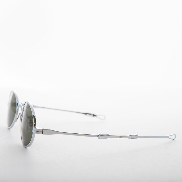 SUNGLASS MUSEUM Oval Sunglass Spectacle with Adjustable Sliding Temples - Miyazaki