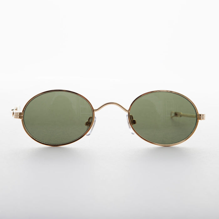 SUNGLASS MUSEUM Oval Sunglass Spectacle with Adjustable Sliding Temples - Miyazaki
