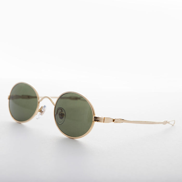 SUNGLASS MUSEUM Oval Sunglass Spectacle with Adjustable Sliding Temples - Miyazaki