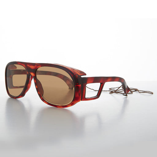 image of sunglasses model SUNGLASS MUSEUM Rare Vintage Polarized Fishing Sunglass with Glass Lens - Tortoise Moby