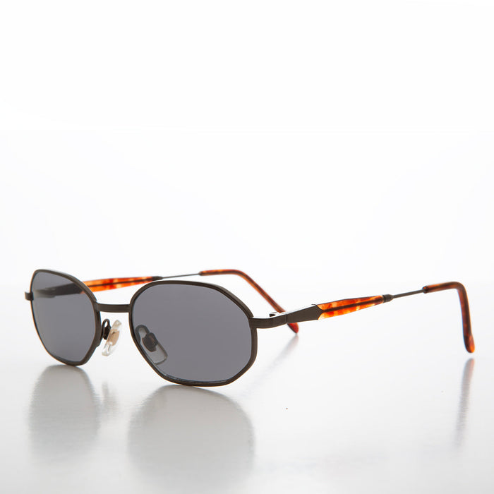 90s Geometric Oval Metal Sunglasses - Molloy