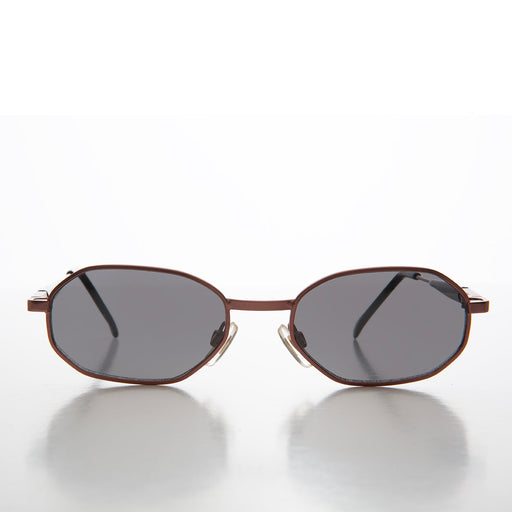 Sunglass Museum 90s Geometric Oval Metal Sunglasses - Molloy - Product image