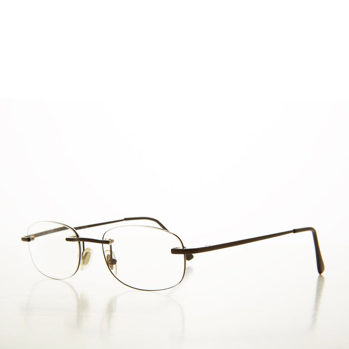 Rimless Oval Reading Glasses - Molton
