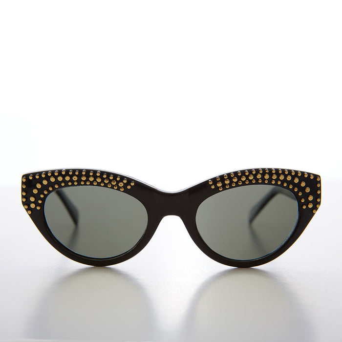 Sunglass Museum Cat Eye Sunglass with Gold Studs - Monique - Product image