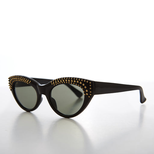 Sunglass Museum Cat Eye Sunglass with Gold Studs - Monique - Product image