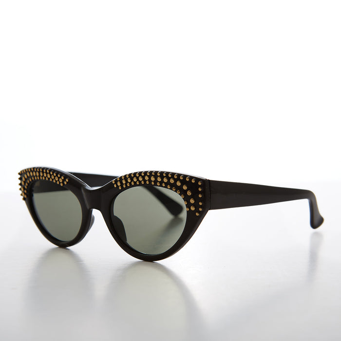 Sunglass Museum Cat Eye Sunglass with Gold Studs - Monique - Product image