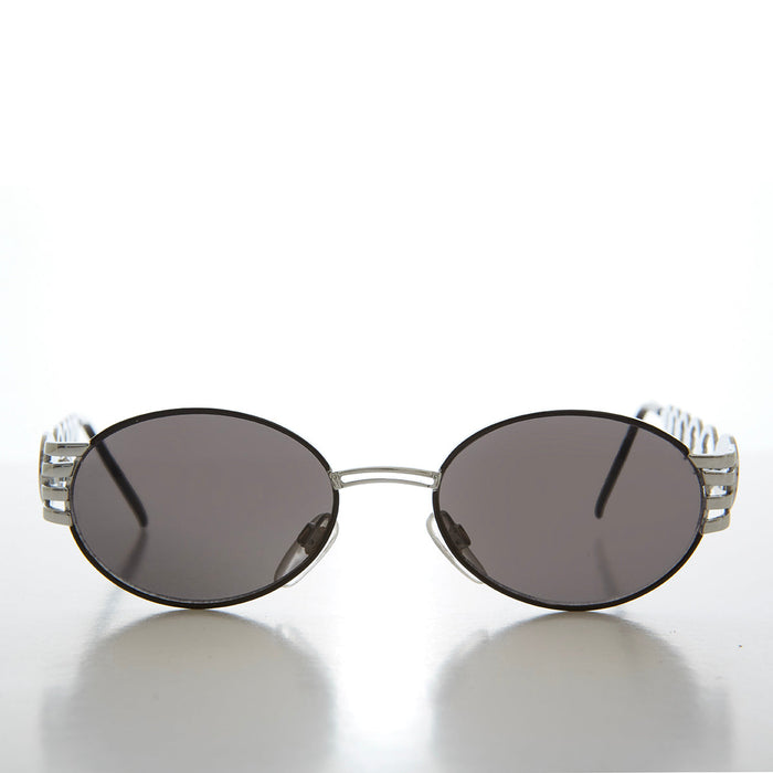 SUNGLASS MUSEUM 90s Oval Hip Hop Vintage Sunglasses - Motor