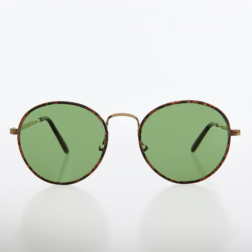 SUNGLASS MUSEUM Round Unisex Polo Glass Lens Vintage Sunglass - Murphy - Product image