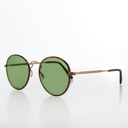 SUNGLASS MUSEUM Round Unisex Polo Glass Lens Vintage Sunglass - Murphy - Product image