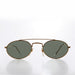SUNGLASS MUSEUM Oval Metal Steampunk Aviator Sunglasses - Mykonos - Product image
