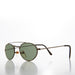 SUNGLASS MUSEUM Oval Metal Steampunk Aviator Sunglasses - Mykonos - Product image