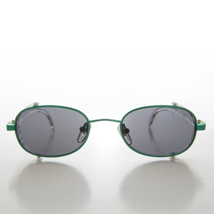 SUNGLASS MUSEUM Cyber Punk Oval Vintage Sunglass - Mystery