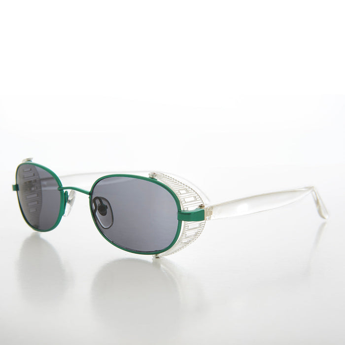 SUNGLASS MUSEUM Cyber Punk Oval Vintage Sunglass - Mystery