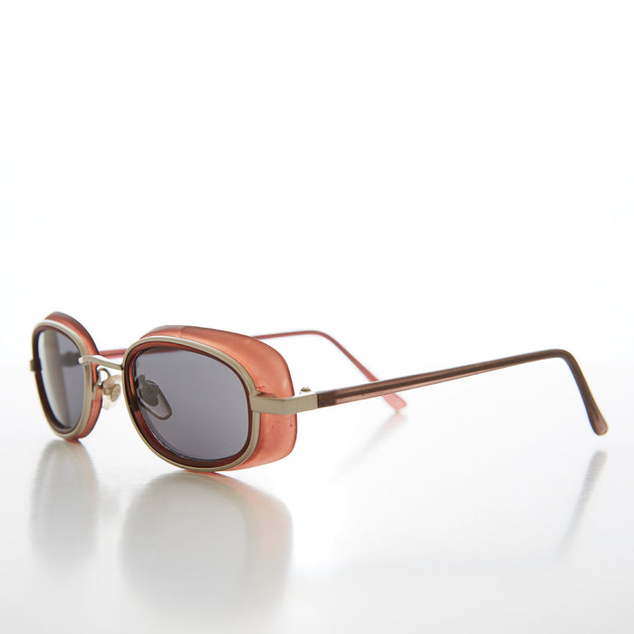 SUNGLASS MUSEUM Small Goggle Side Shield 90s Vintage Sunglass - Mythic