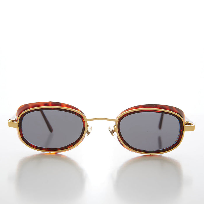 SUNGLASS MUSEUM Small Goggle Side Shield 90s Vintage Sunglass - Mythic