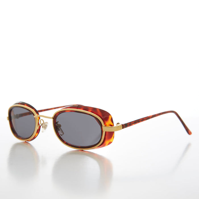 SUNGLASS MUSEUM Small Goggle Side Shield 90s Vintage Sunglass - Mythic