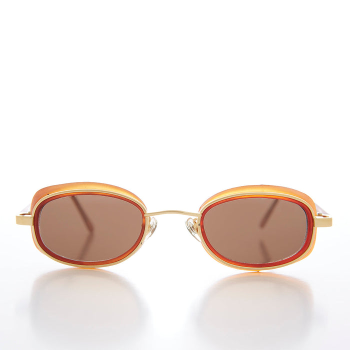 SUNGLASS MUSEUM Small Goggle Side Shield 90s Vintage Sunglass - Mythic